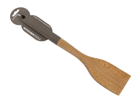 Espatula madeira cabo silicone 35,5cm