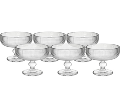 Taca 06pc sobremesa barcelona clear 300ml