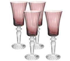 Taca 04pc vinho purple 350ml