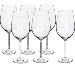 Taca 06pc bordeaux cristal 750ml