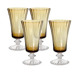 Taca 04pc agua french ambar 350ml