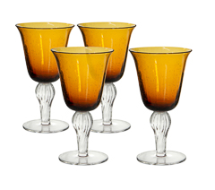 Taca 04pc murano amber 330ml
