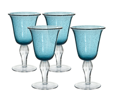 Taca 04pc murano blue 330ml