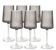 Taca 06pc vinho texture brown 330ml