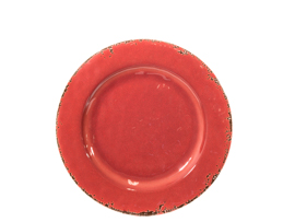 Prato de sobremesa melamina coral 22cm