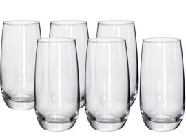 Copo 06pc alto clear 490ml