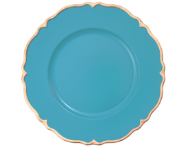 Sousplat laca provencal teal 33cm