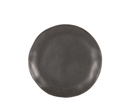 Prato sobremesa organico black ceramica