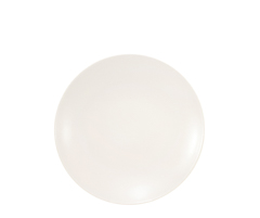 Prato sobremesa ceramica bege 22cm