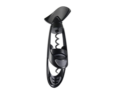 Saca rolhas inox preto twister