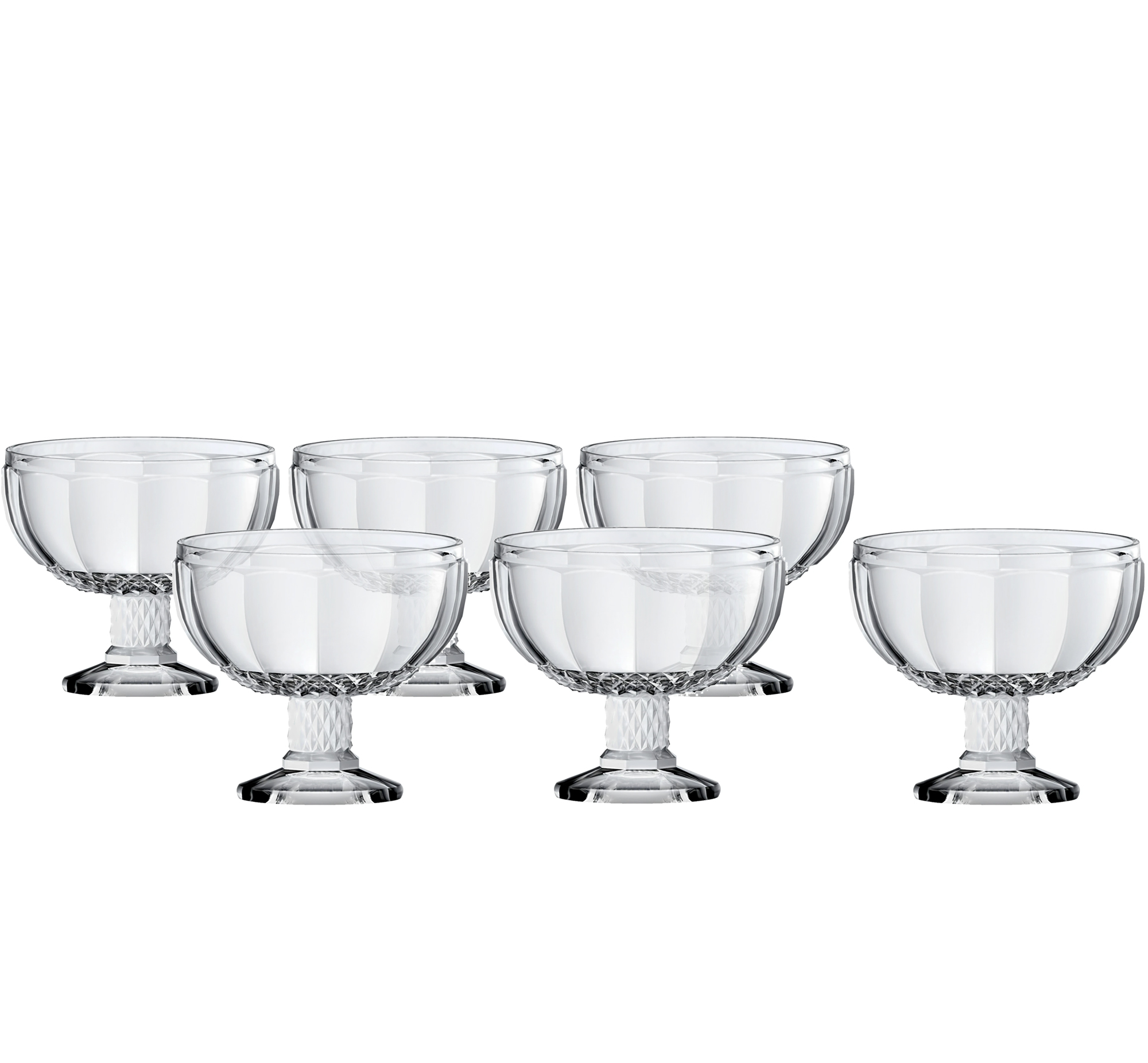 Taca 06pc sobremesa eco cristal splendor h11cm 345ml