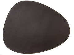 Jogo americano couro ecologico organico cafe 45,5x36,5cm