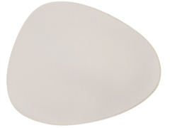 Jogo americano couro ecologico organico marfim 45,5x36,5cm