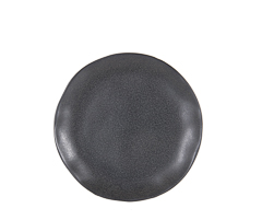 Prato sobremesa organico black ceramica