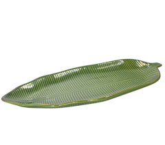 Travessa folha bananeira 47,5cm