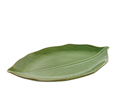 Travessa folha aloe 38cm