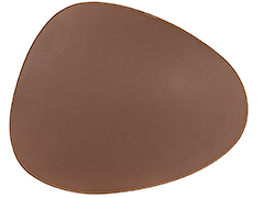 Jogo americano couro ecologico organico telha 45,5x36,5cm