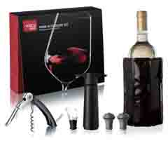 Jogo 06pc acessorio para vinho wine bar pro