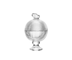Potiche eco cristal buttefly 8,5x8,5x13cm