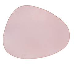 Jogo americano couro ecologico organico rosa 45,5x36,5cm
