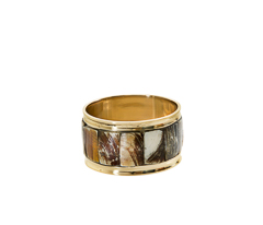 Argola guardanapo oval bronze