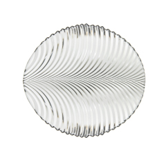 Prato folha eco cristal 28,5x27x1cm
