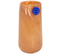 Vaso murano vetro terracota 35x17,5cm