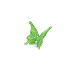 Borboleta murano verde 8x10,5x5cm