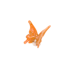 Borboleta murano ocre 8x10,5x5cm