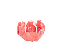 Centro de mesa murano fleur coral 12x7,5cm