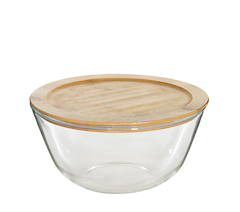 Tigela com tampa bambu m 1050ml