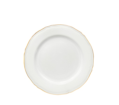 Prato sobremesa 21cm queen gold