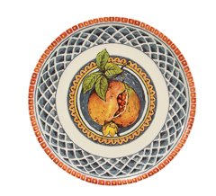 Prato raso melograno di amalfi 29cm