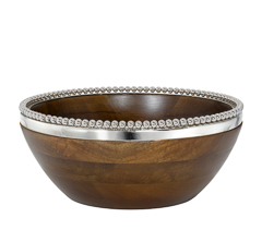 Bowl 25x9cm beaded
