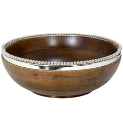Bowl 33x12,7cm beaded