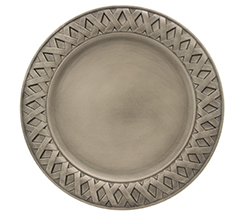 Sousplat interlace silver 35cm