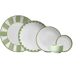 Aparelho jantar 20pc nature mint