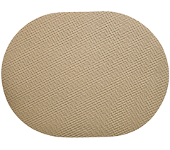 Jogo americano eco couro polo tresse bege palha 48x36,5cm