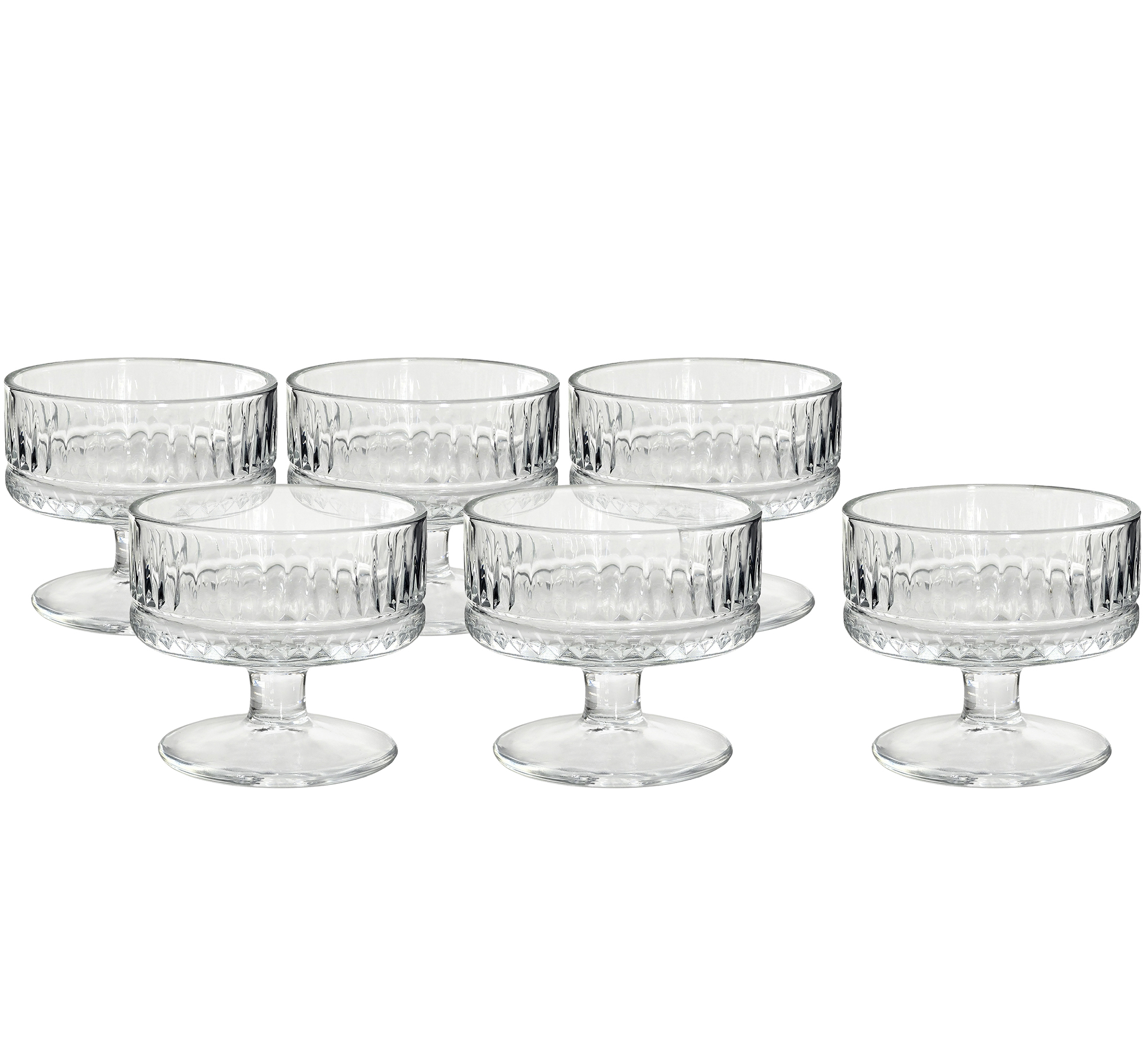 Taca 06pc baixa queen 160ml