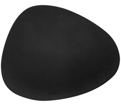 Jogo americano couro ecologico organico preto 45,5x36,5cm