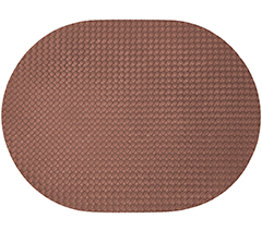 Jogo americano eco couro borda italiana polo tresse caramelo 48x36,5cm
