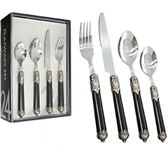 Faqueiro 24pcs jaipur preto