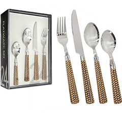 Faqueiro 24pcs rattan