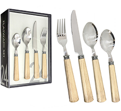 Faqueiro 24pcs oakwoood