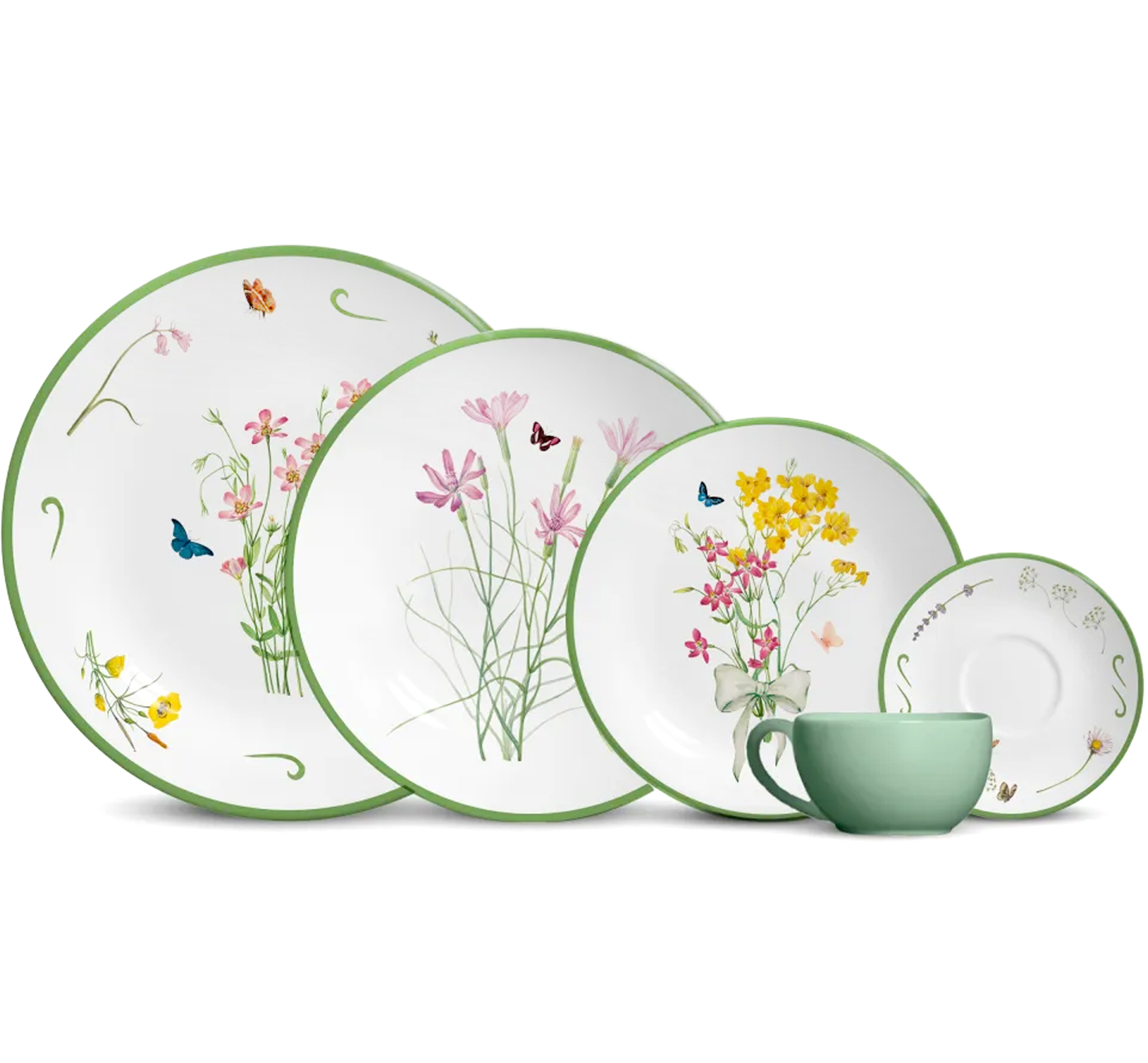 Aparelho jantar 20pc jardim campestre