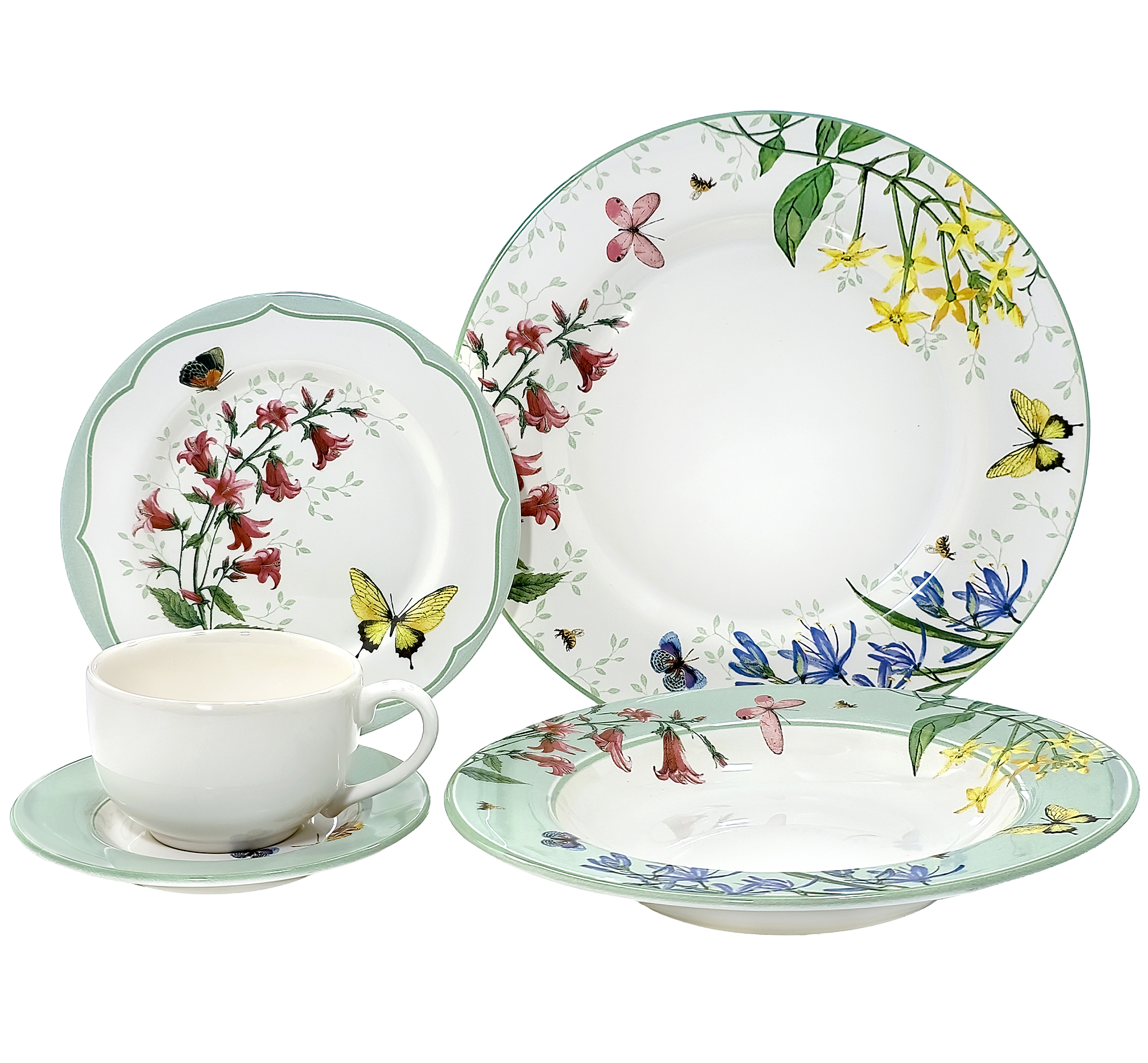 Aparelho jantar 20pc butterfly