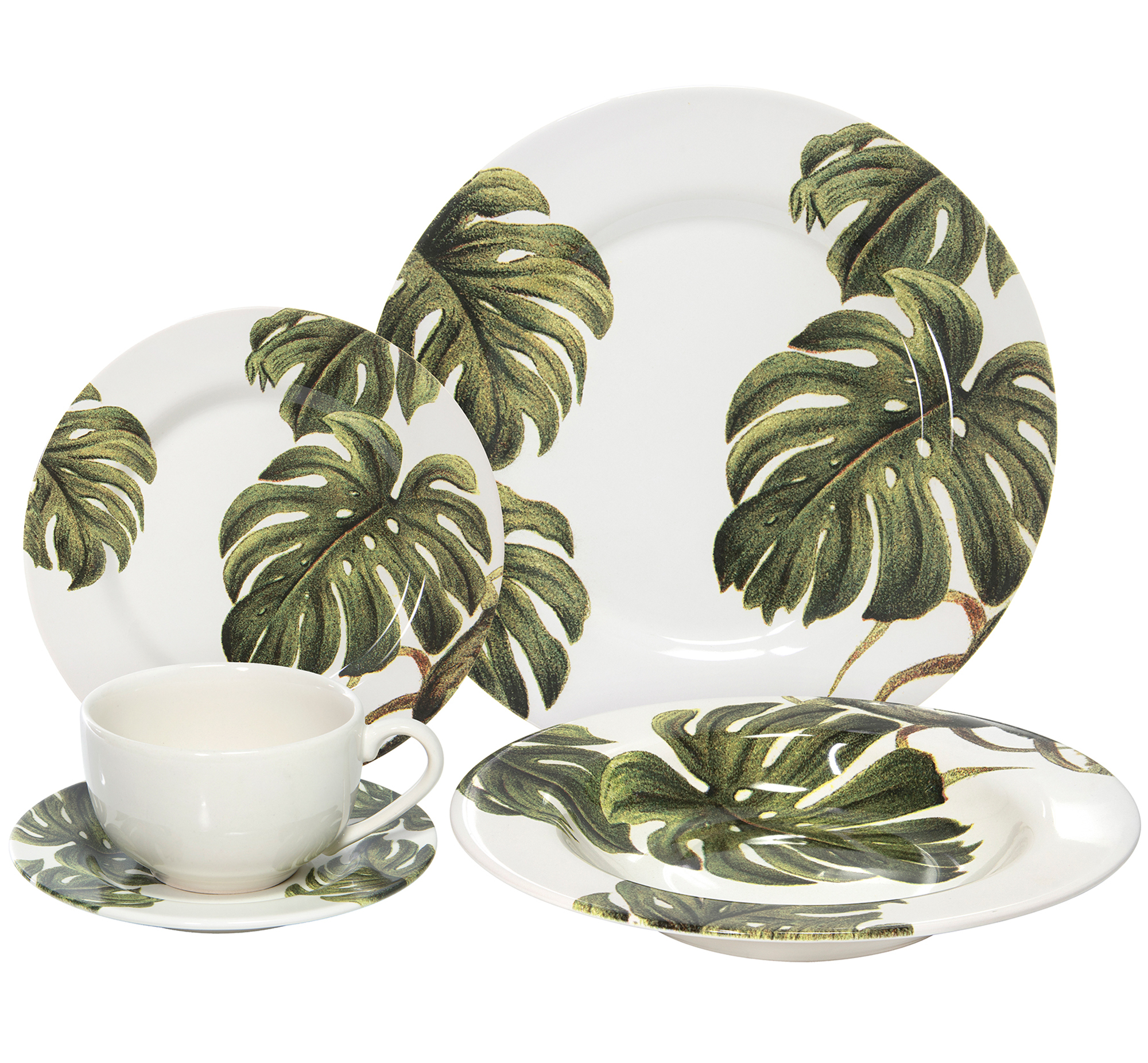 Aparelho jantar 20pc folhas la ville