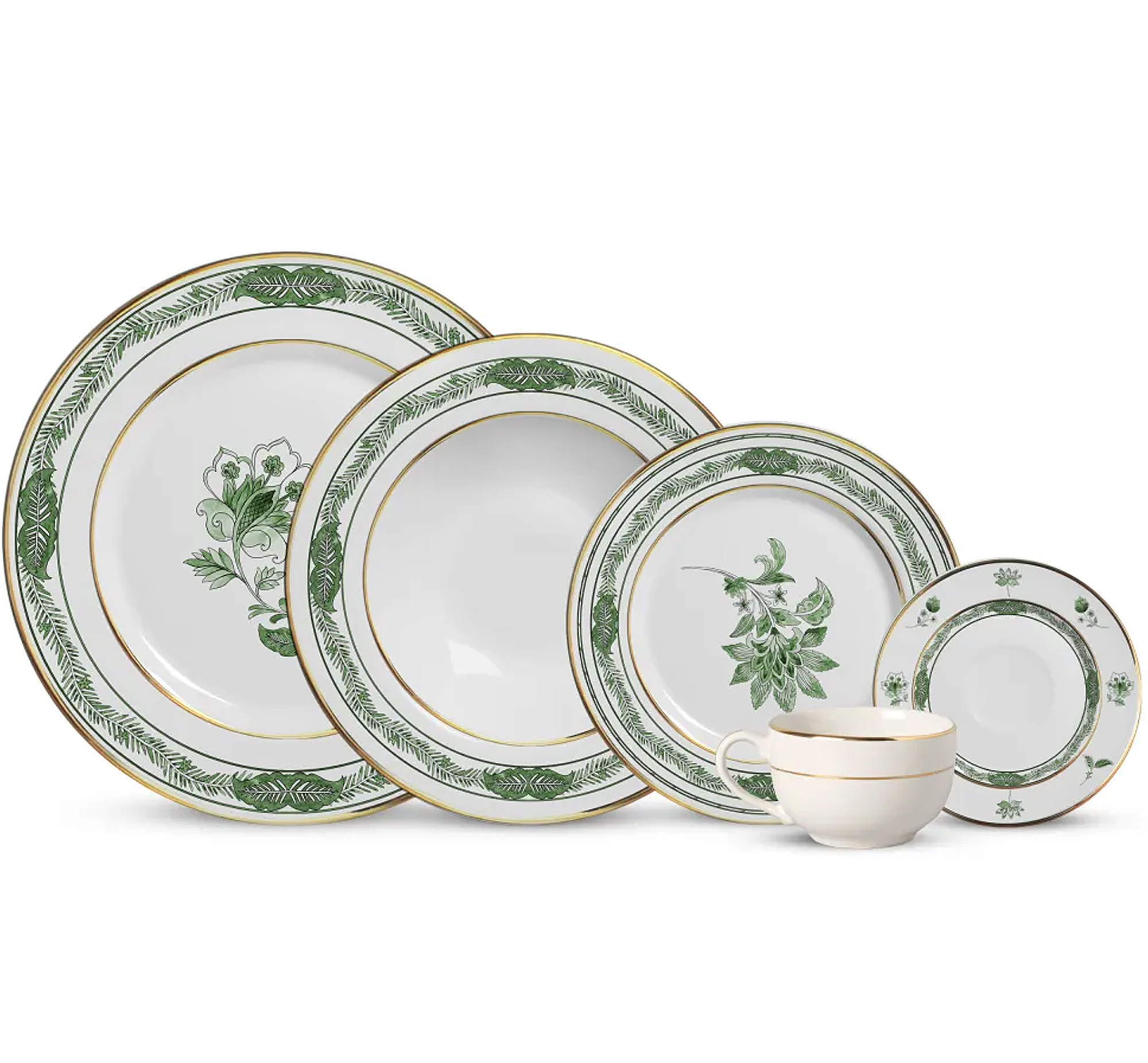 Aparelho jantar 30pc xangai verde