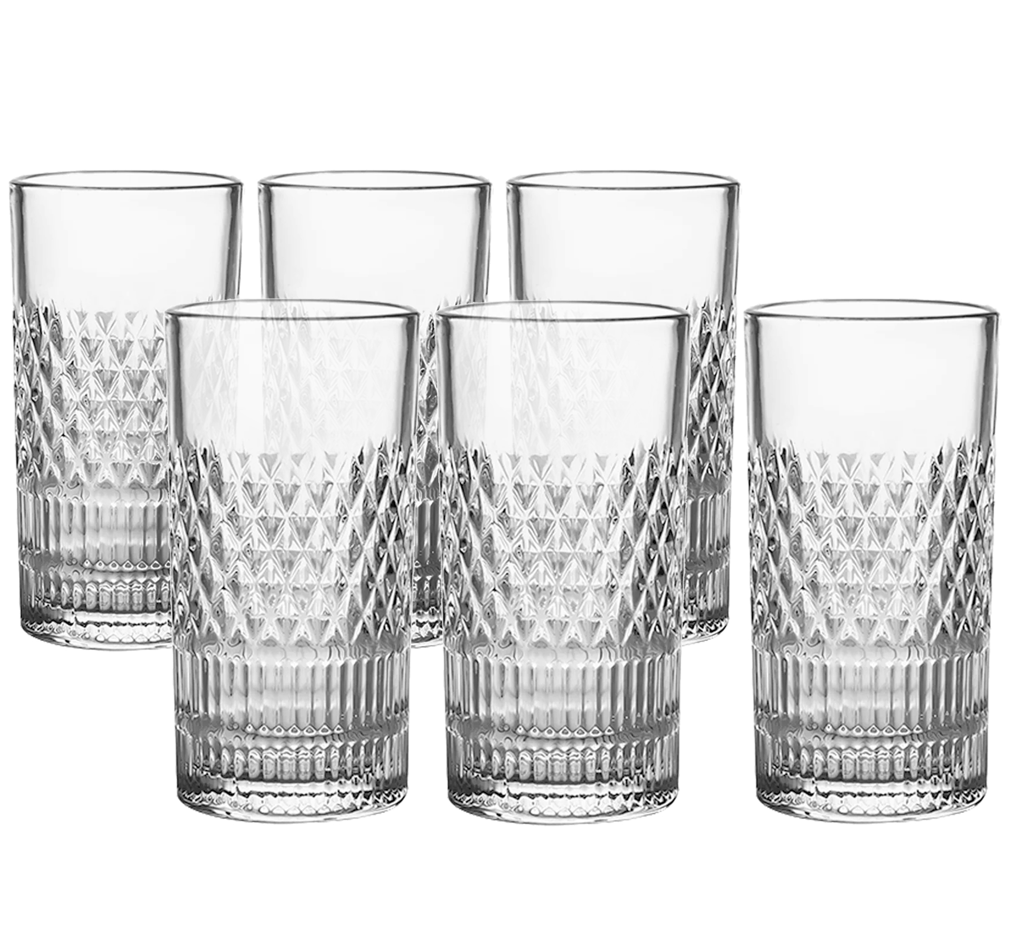 Copo 06pc alto eco cristal  esplanada  h15cm 390ml